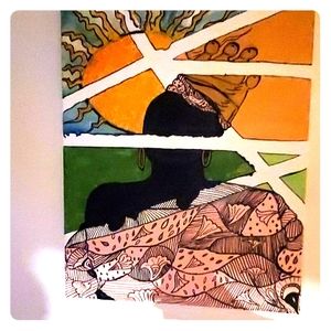 Art that I do with LOVE, & a round table 2 chairs